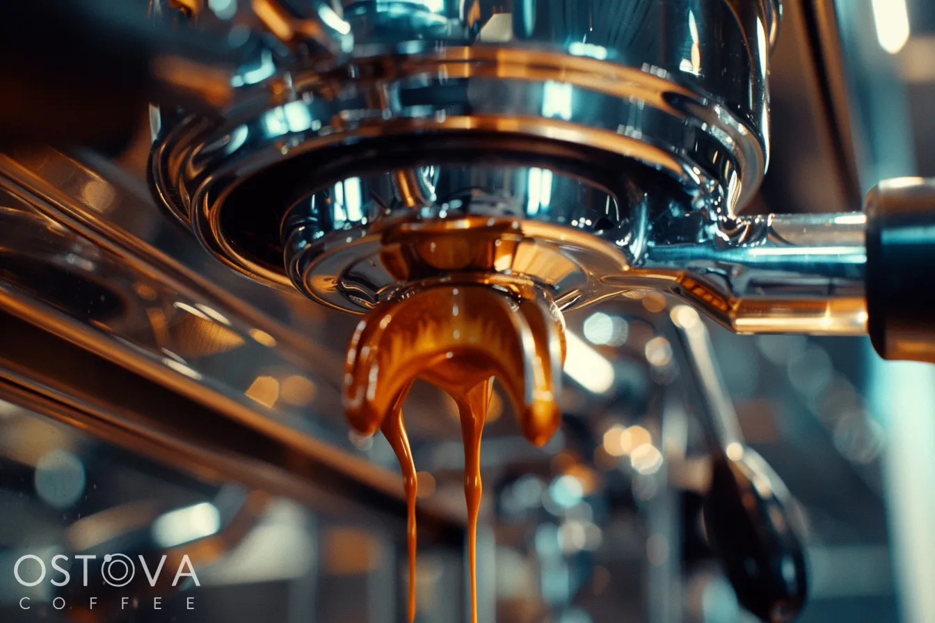 a close up of a coffee machine